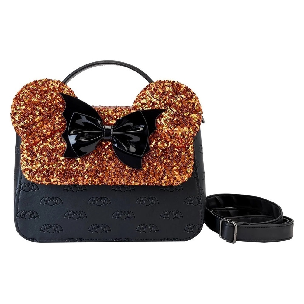 Loungefly Minnie Mouse Sequin Bag Crossbody 11x19 Brand New